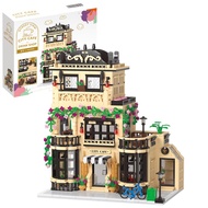 City Cafe Building Block Set, Coffee Shop City Street House Construction Toy for Adult & Teens 14+,1