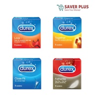 Durex Condom 3's ( Love / Fetherlite / Together / Close Fit )