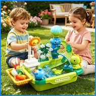 Play Sink with Running Water Yard Summer Toy Kitchen Play Sink Toys for Boys Girls Preschoolers Back