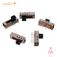 EUCALYTUSMY 5pcs Micro Slide Switch, SS-24E01 5mm Toggle Toggle Switch, 10P 2P4T 4 Position Vertical