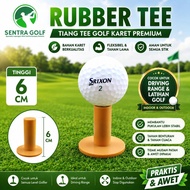 Premium Rubber Golf Tee 6cm | Golf Ball Tee Driving Range | Durable Golf Tee Pole