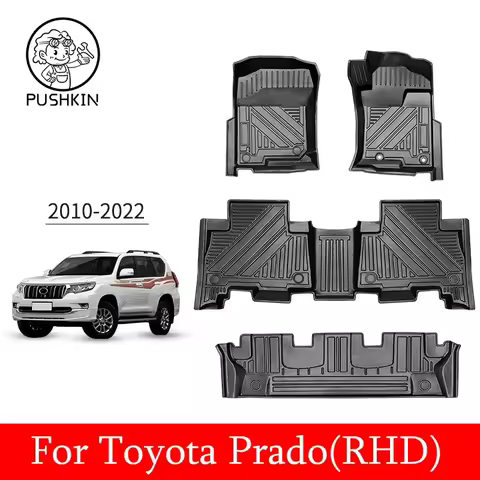 Custom Fit For Toyota Prado LC150 2010-2022 Interior Accessories Car Floor Mat Waterproof TPE ECO Ru