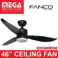FANCO 36 /46 /52  F-STAR DC CEILING FAN WITH REMOTE AND LIGHT