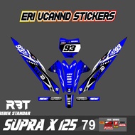 STICKER RBT SUPRA X 125 SEMI FULLBODY MOTOR RBT BEBEK MODIF SUPERMOTO NEW NEWEST MOTOR TRABAS ERS 79