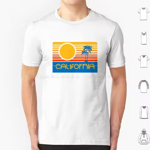 Retro California T Shirt Big Size 100% Cotton California Retro 420 4 Twenty 7 Eleven Seven Eleven We
