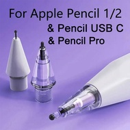 Mute Nibs for Apple Pencil Pro / usb c and 1/2 Generation iPencil Replacement Tips for Apple iPad Stylus Accessories