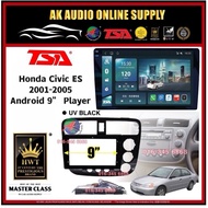 1K Screen 2+32GB 4G 8-CORE🆕 TSA Honda Civic ES 2001 - 2005 Android 9'' inch DSP/QLED/CARPLAY Car Pla