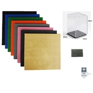 【TS】32x32 / 16x32 / 16x16 Building Blocks Base Plate Bricks Toy Block Base Plate Display Box Small Dots Compatible L