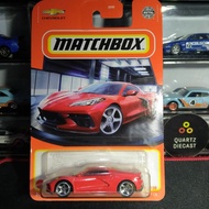 MERAH Matchbox Corvette C8 Gloss Red