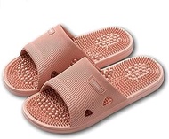 Massage Slippers Men Women Acupressure Foot Open Toe Reflexology Sandals Shock Absorbing Therapy Promoting Blood Circulation Arthritis Neuropathy Pain Relief Non-Slip Sandals (Color : Pink, Size : 3