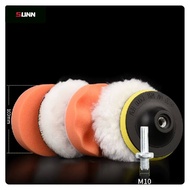 SUNN 4 Inch 100mm Polish Wool Sponge Pad Cordless Drill Adapter Grinder Shank Pad Kit Set For Car Home Polishing Waxing