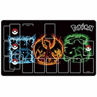 60x35x0.2Cm PPTCG Charizard Venusaur Blastoise Dedicated Game Card Mat Battle Game Anime Lock The Ed