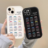 Soft Case Calendar 2023 for Oppo A3s A12e A7 A5S A11 A12K A5 A9 A11 A31 A8 A15 A15s A35 A52 A72 A92 
