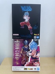 SHFiguarts SHF 龍珠 Dragon Ball - 超級撒亞人藍 加界王拳 孫悟空 VJump 30週年慶典 日版金貼