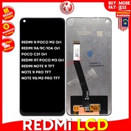 REDMI NOTE 9 9S 8 Note 9 PRO REDmi 9 9A 9C 9i 10A 9T  POCO M2 M3 / M2 PRO C31 LCD TOUCH SCREEN DISPL