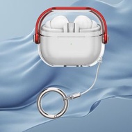 全城熱賣 - 適用於三星 Galaxy Buds3 / Buds3 Pro 透色音樂小子亞克力耳機保護套（紅色）