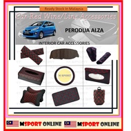 Dashboard Cover Perodua Alza Pillow Headrest Seat Belt Cover Tissue Box SteeringCover GearKnob Cover