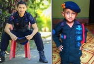 Baju polisi Brimob gegana - Baju PDL Brimob hitam - Brimob hitam anak
