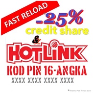 85 GET 100 CREDIT | PAY 45 GET 50 @ MAXIS Hotlink Share-A-Top Up - FULL AMOUNT GET - NO HIDDEN CHARG