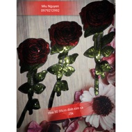 SA 3D roses with sequins