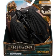 DreamWorks Dragons, How to Train Your Dragons, Toothless 9英寸(约22.9厘米)可动公仔,适合 4 岁及以上男孩的儿童玩具