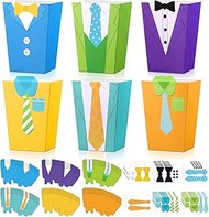 Baderke 30 Sets Father's Day Crafts for Kids DIY Father's Day Treat Holder Craft Make Your Own Fathe