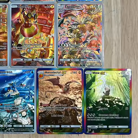 10Pcs/set PTCG TCG Card Diy Sar Cynthia Self-Control Collect Signature Trading Flash Card Anime Refr