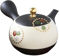 J-kitchens Tokoname Ware Teapot, Made in Japan, Easy to Use, Natural, 8.4 fl oz (240 cc)