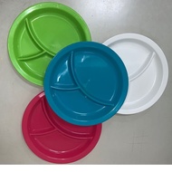 NEW Round Plastics Plate | Canteen Plate Divider | Party Plate | Plato