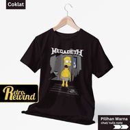 Colab Megadeth Bart T-shirt Size S - 7XL Big Size Jumbo and Children'S T-shirt Size XS - XL (ages 2 