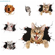 SEVENHOME3E Simulation Cats Car Sticker, Universal 3D Cat Car 3D Cat Stickers, Car Accessories PVC C