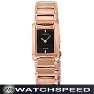 Citizen Eco-Drive EG2976-57W EG2976-57 Analog Rose Gold Stainless Steel Ladies / Womens Watch