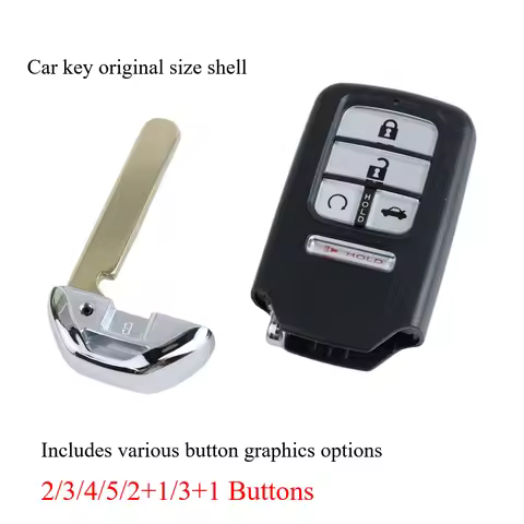 Car Key Housing Key Case Shell for Honda Ridgeline Accord EX EXL Civic Crv Hrv Pilot Fit Freed Vezel