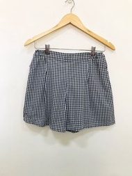 UNIQLO優衣庫 格紋打褶短褲