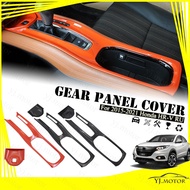 For 2015 - 2021 Honda HR-V HRV Gear Panel Cover Honda Vezel Gear Box Panel Frame Cover Trim Interior Accessories ABS Carbon Fiber Pattern