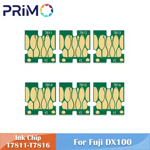 T7811-T7816 Ink Cartridge Chip For Fujifilm Frontier-S DX100 Fuji DX100 DX-100 DX 100 K C M Y SB Pin