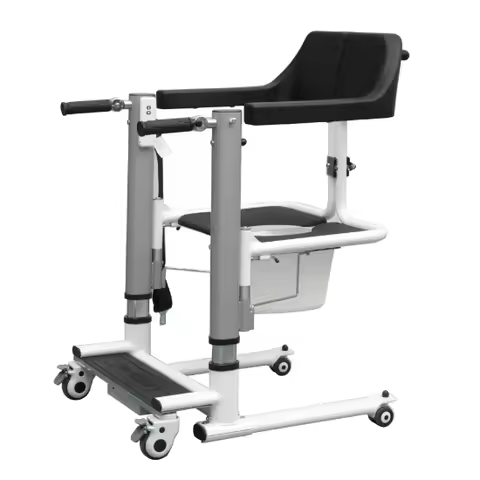 Transfer Lift Portable Patient Lifter Hoist Commode Chair For Elderly
