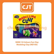 NIKKI 10 colours FUN CLAY MODELING CLAY (MD 100) / ARISTON MODELING CLAY 110GM
