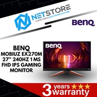 BENQ MOBIUZ EX270M 27” 240HZ 1 MS FHD IPS GAMING MONITOR -9H.LLALJ.LBP