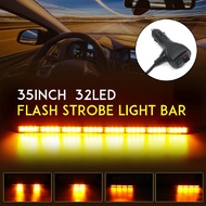 12V-24V Truck Strobe Light Car Emergency Warning Traffic Advisor Yellow Lamp 12 LED/20LED/24LED/32LED