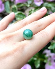 冰種 天然翡翠 緬甸 A玉 玉鐲 • 花青飄花翡翠單珠