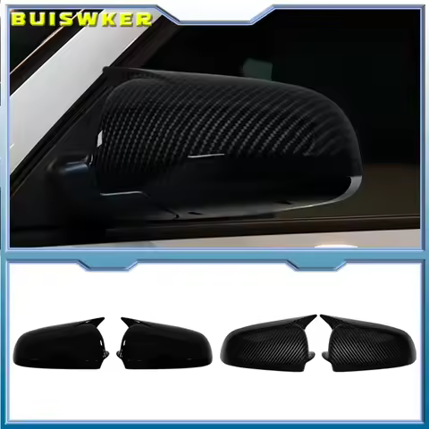 For Audi A3 S3 8P 05-08 A4 S4 B6 B7 8E 8H A6 S6 C6 4F Carbon fiber glossy black RearView Mirror Cove