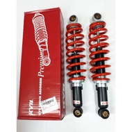 YAMAHA RXZ ABSORBER SET - 330MM - RED + BLACK - KYB ORIGINAL