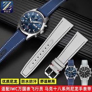 2023 New☆☆ Suitable for IWC IWC Pilot's Little Prince Series IW377714/IW388101 Nylon Canvas Watch Strap
