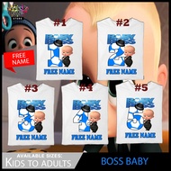 Boss Baby T-Shirt No. 1 2 3 4 5 6 7 8 9 10/For Children And Adults U Style