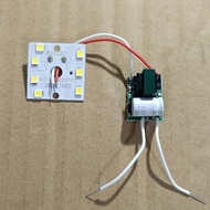 pcb dc sett driver 9w/8w/6w led smd 9v pcb kecil 25x25mm