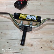 satu paket stang protaper trail stir crome adaptor Honda suzuki busa protaper untuk jenis motor bebe