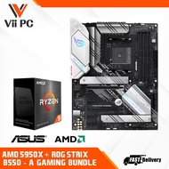 ASUS ROG Strix B550-A Gaming and AMD Ryzen 5950x Processor Bundle