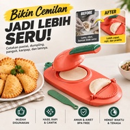2-in-1 Pastel & Dumpling Mold – Empanada Pie Curryp Dumpling Mold, Practical, Fast, Neat Pastel Make