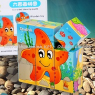 6-sided puzzle for children, 3D 9-cube puzzle with high quality iron box